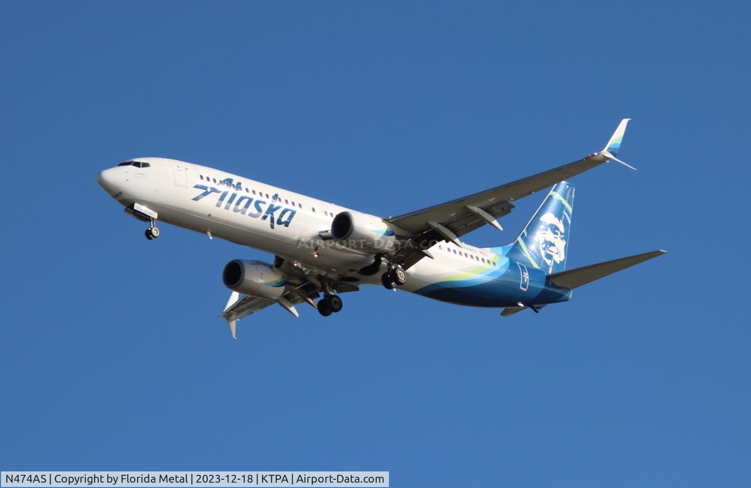 N474AS, 2015 Boeing 737-990/ER C/N 40715, ASA 739 zx SAN-TPA