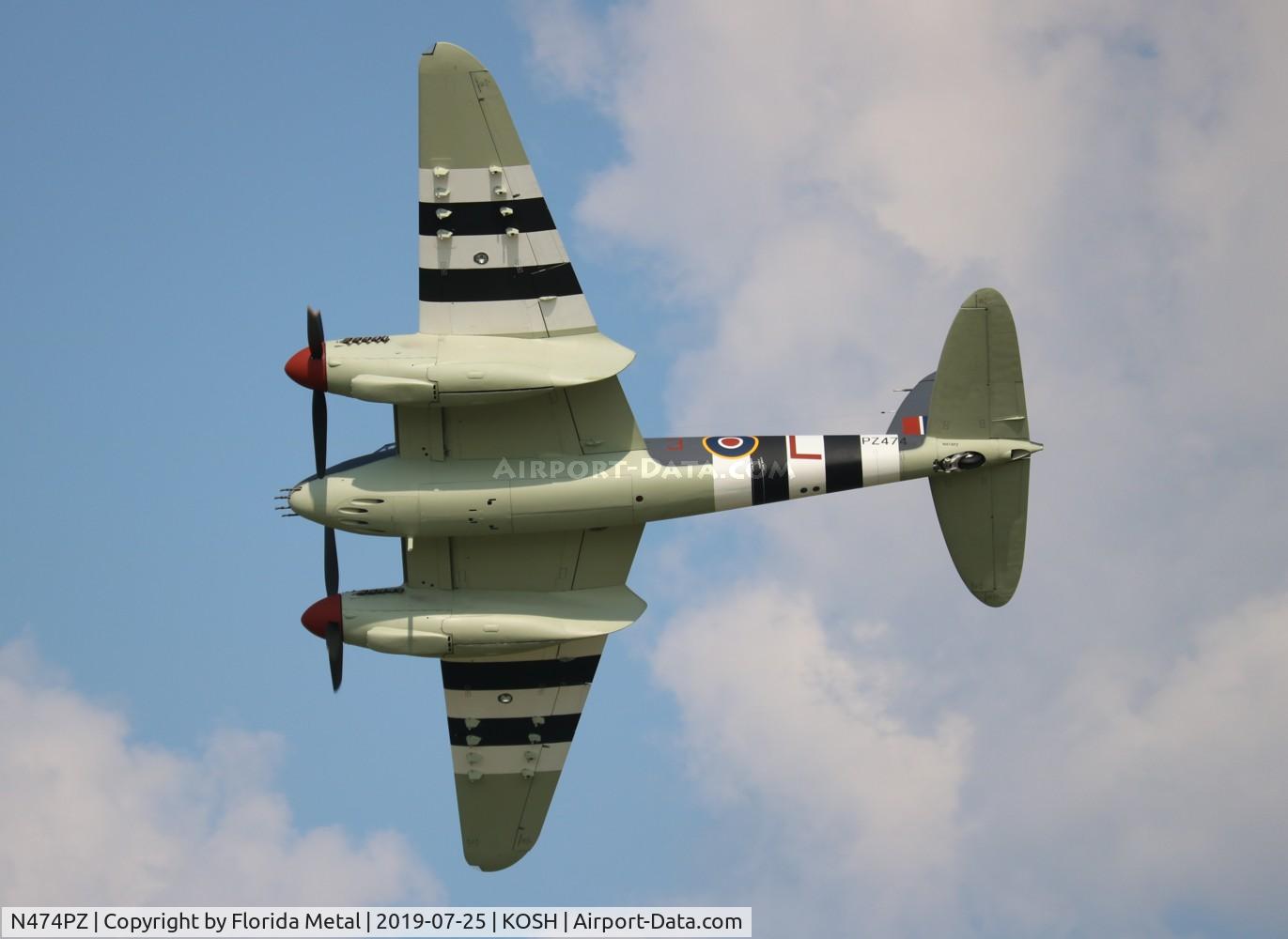 N474PZ, 1945 De Havilland DH.98 Mosquito FB.VI C/N NZ2384/PZ474, Mosquito zx