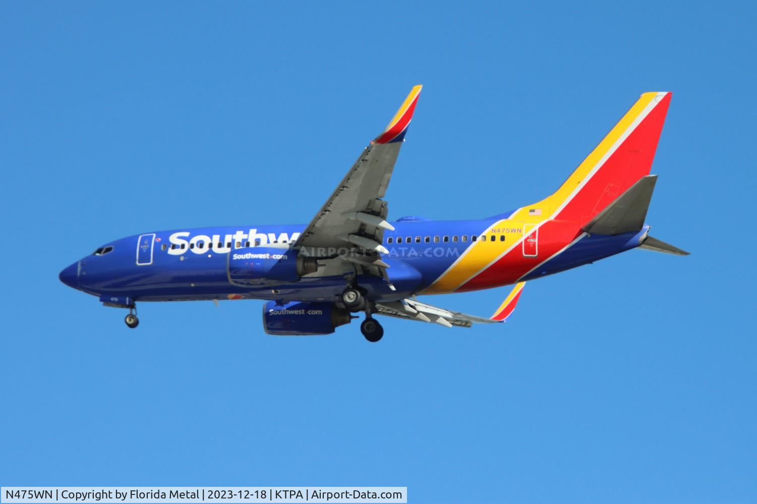 N475WN, 2004 Boeing 737-7H4 C/N 32474, SWA 737 nc zx SAT-TPA