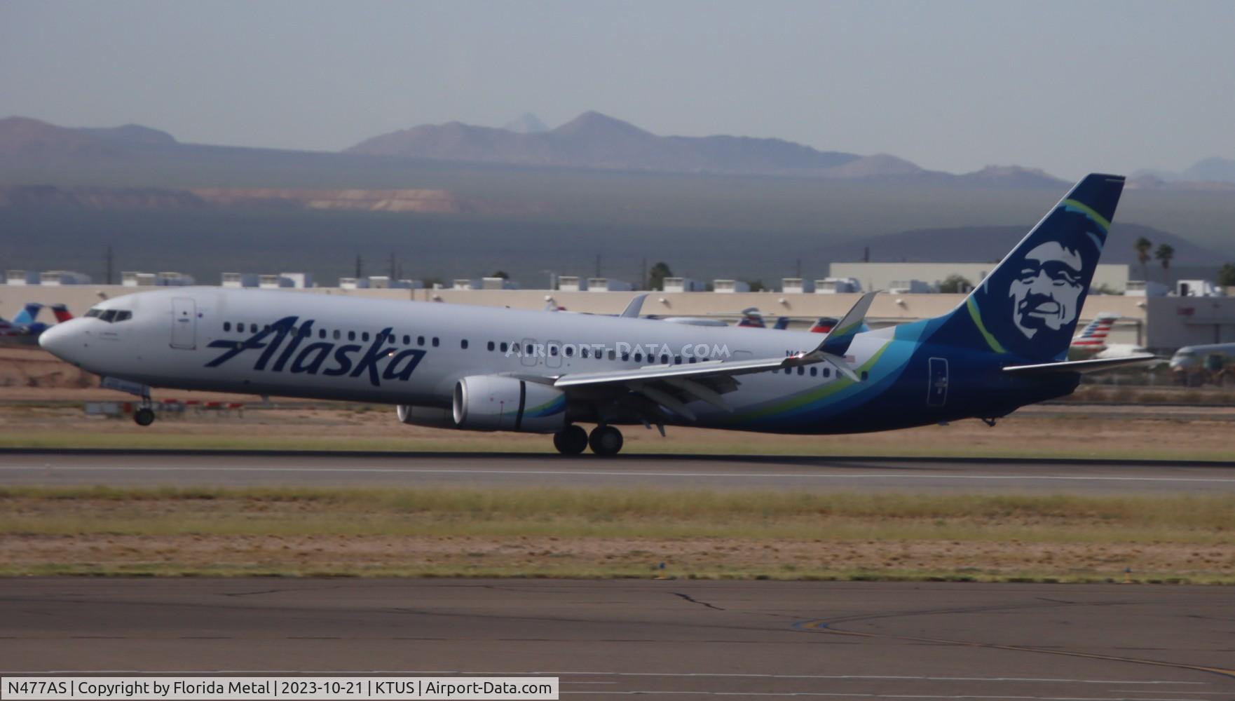 N477AS, 2015 Boeing 737-990/ER C/N 40716, ASA 739 zx SEA-TUS