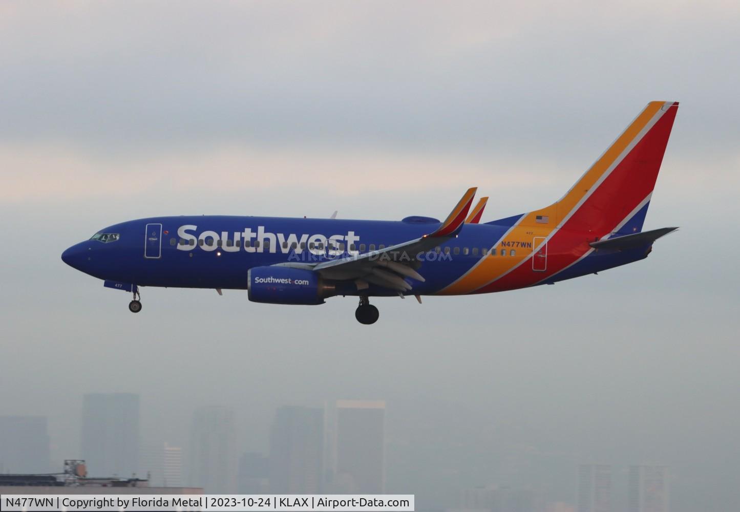 N477WN, 2004 Boeing 737-7H4 C/N 33988, SWA 737 nc zx SJC-LAX