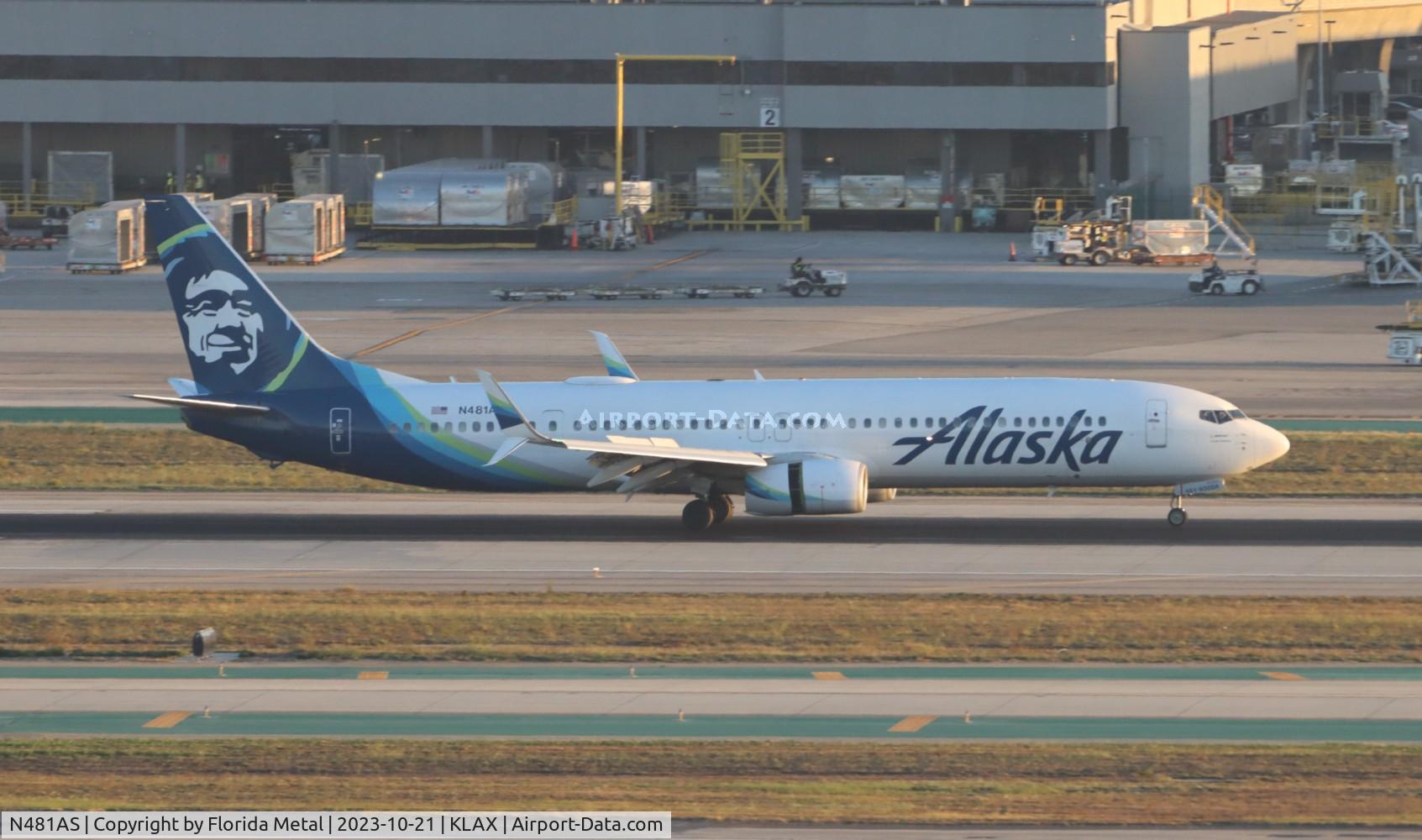 N481AS, 2015 Boeing 737-990/ER C/N 44106, ASA 739 zx MMGL-LAX