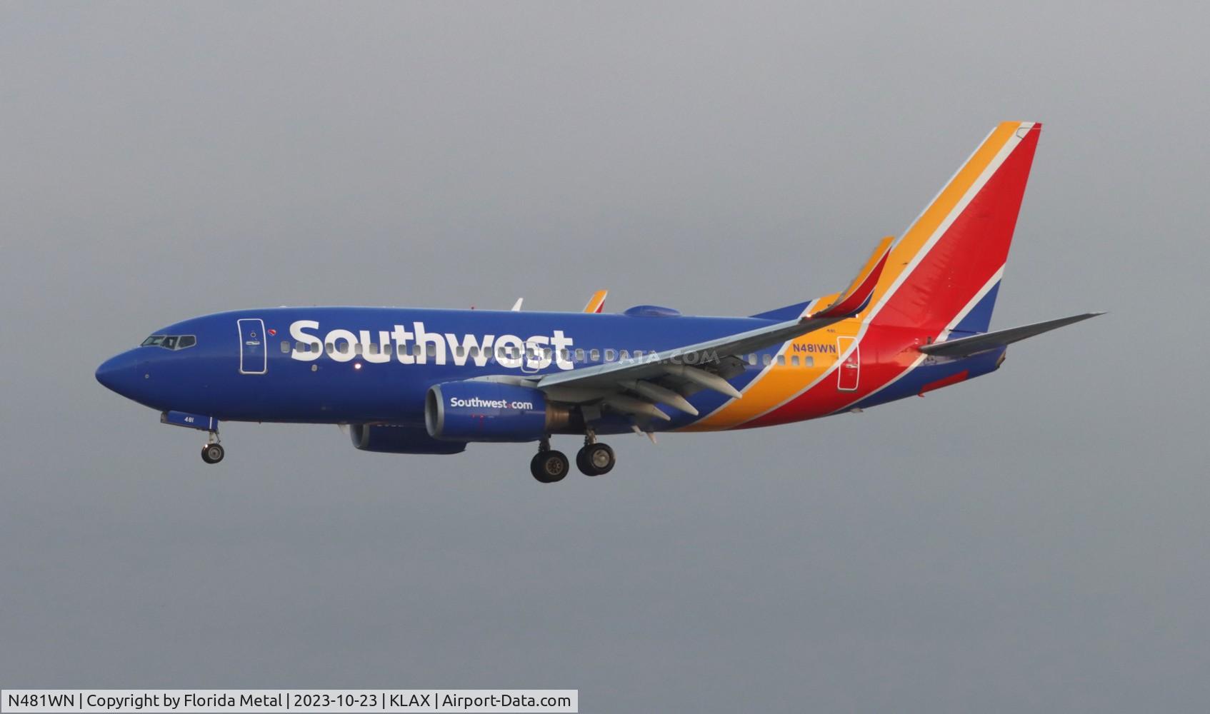 N481WN, 2004 Boeing 737-7H4 C/N 29853, SWA 737 nc zx SMF-LAX