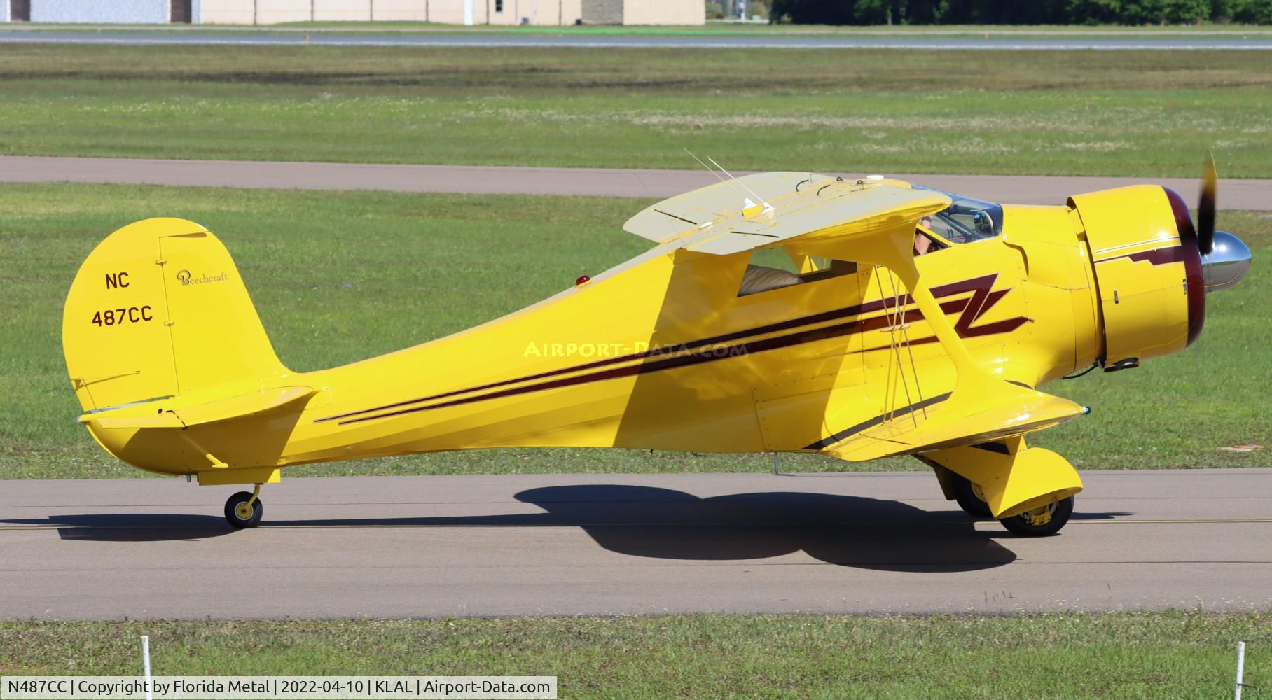 N487CC, 1943 Beech D17S Staggerwing C/N 4837, Sun N Fun 2022 zx LAL