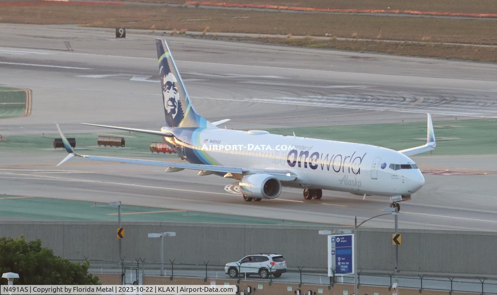 N491AS, 2015 Boeing 737-990/ER C/N 44109, ASA 739 zx LAX-SEA