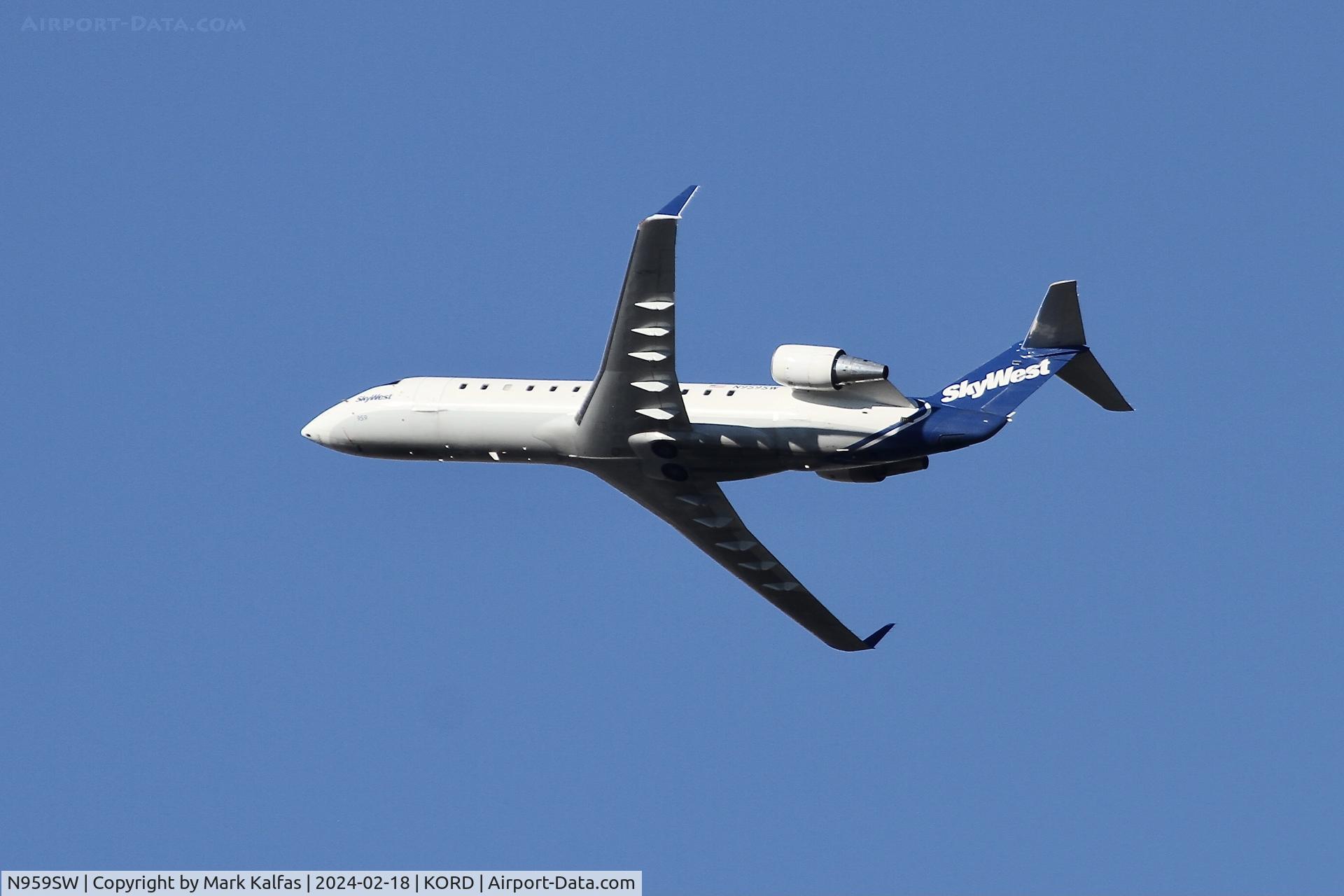 N959SW, 2003 Canadair CL-600-2B19 Regional Jet CRJ-200LR C/N 7840, CRJ2 SkyWest/United Express BOMBARDIER INC CL-600-2B19,N959SW SKW5646 ORD-ATW