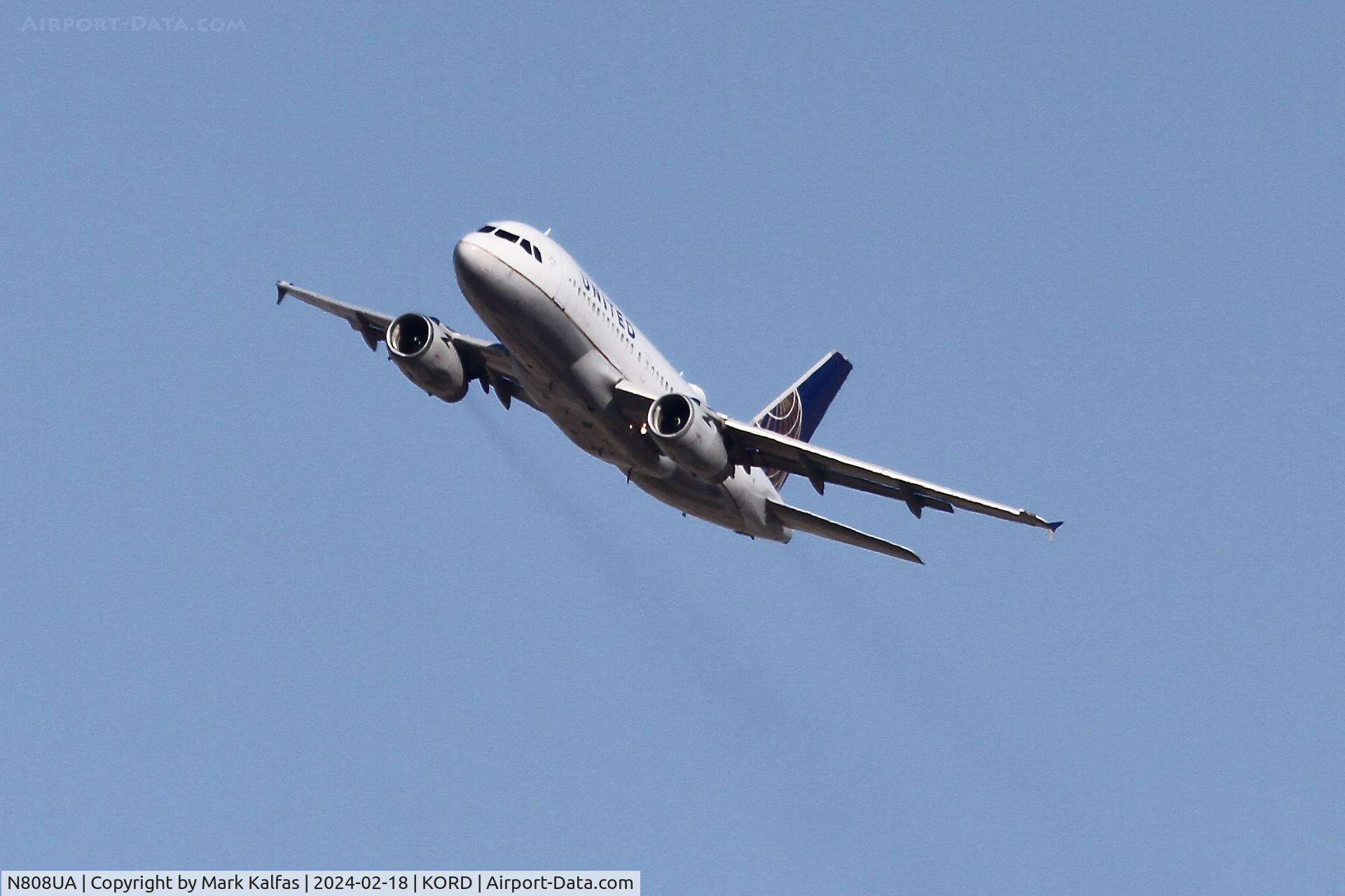 N808UA, 1998 Airbus A319-131 C/N 804, A319 United Airlines Airbus A319-131 N808UA UAL1496 ORD-IND