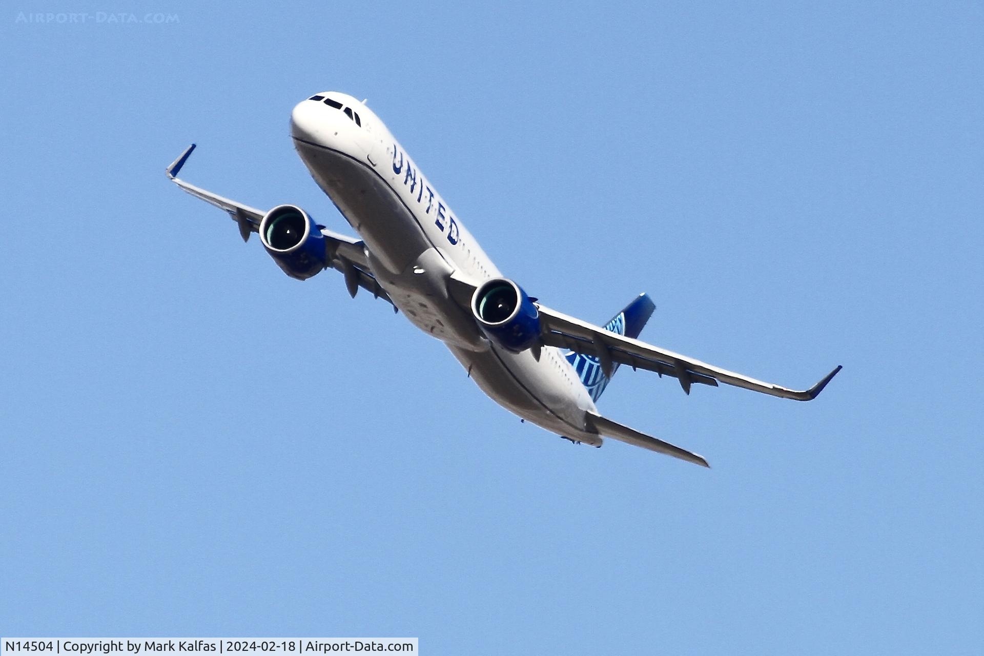 N14504, 2024 Airbus 321-271NX C/N 11708, A321 United Airlines AIRBUS A321-271NX N14504 UAL1872 ORD-FLL