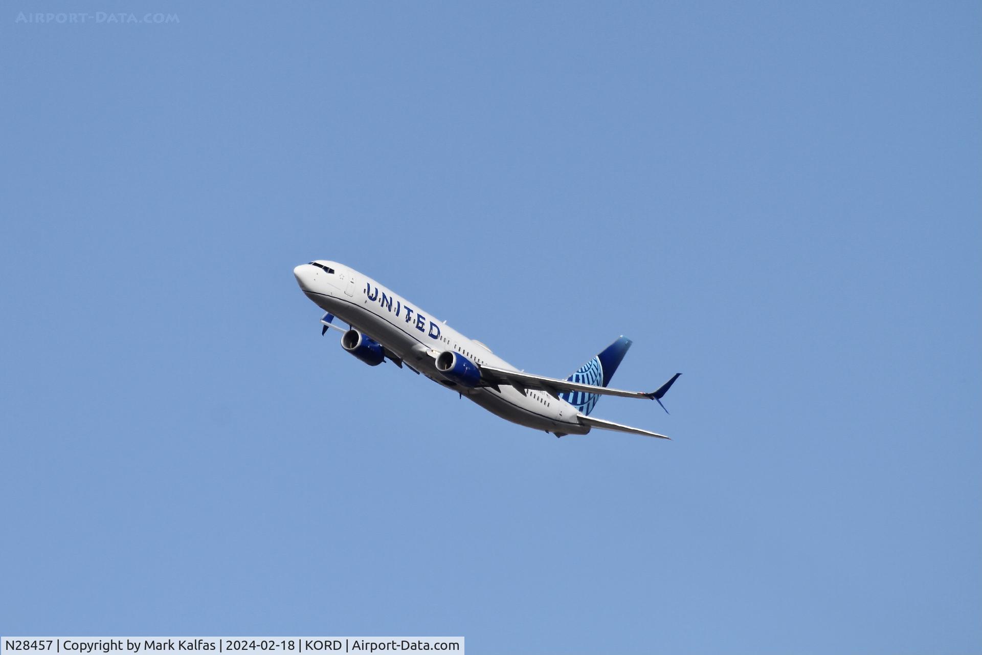 N28457, 2012 Boeing 737-924/ER C/N 41744, B739 United Airlines  BOEING 737-924ER N28457 UAL1794 ORD-IAH