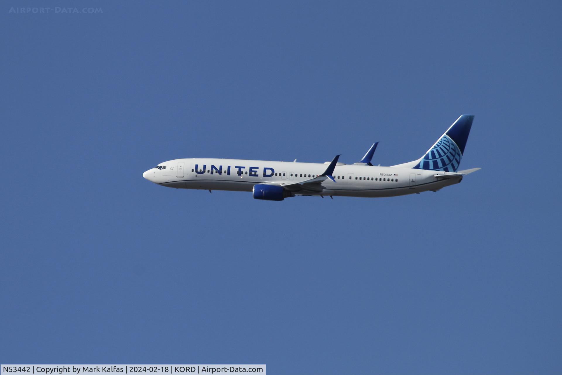 N53442, 2009 Boeing 737-924/ER C/N 33536, B739 United Airlines Boieng 737-924 ER N53442 UAL2618 ORD-STL