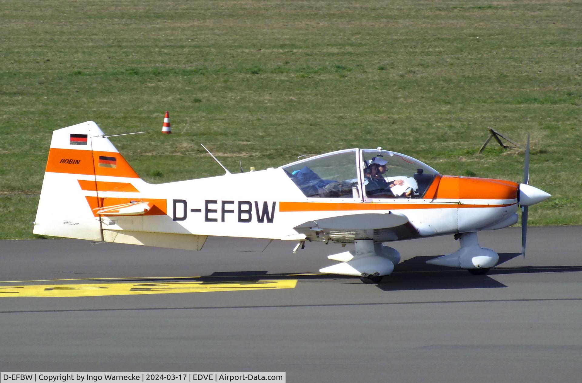 D-EFBW, 1977 Robin R-2160 Alpha Sport C/N 117, Robin R.2160 at Braunschweig/Wolfsburg airport, Waggum