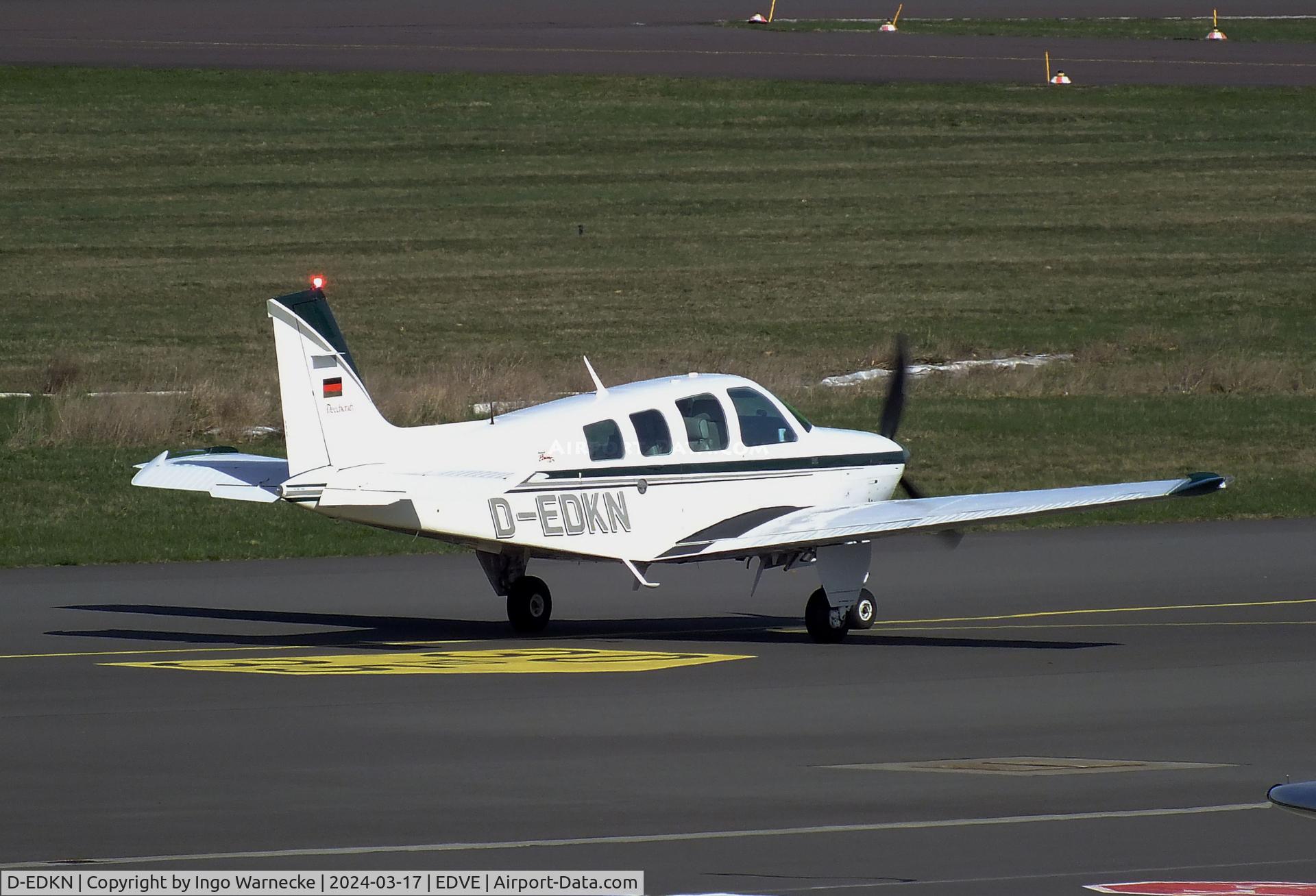 D-EDKN, 1980 Beech A36 Bonanza 36 C/N E-1697, Beechcraft A36 Bonanza at Braunschweig/Wolfsburg airport, Waggum