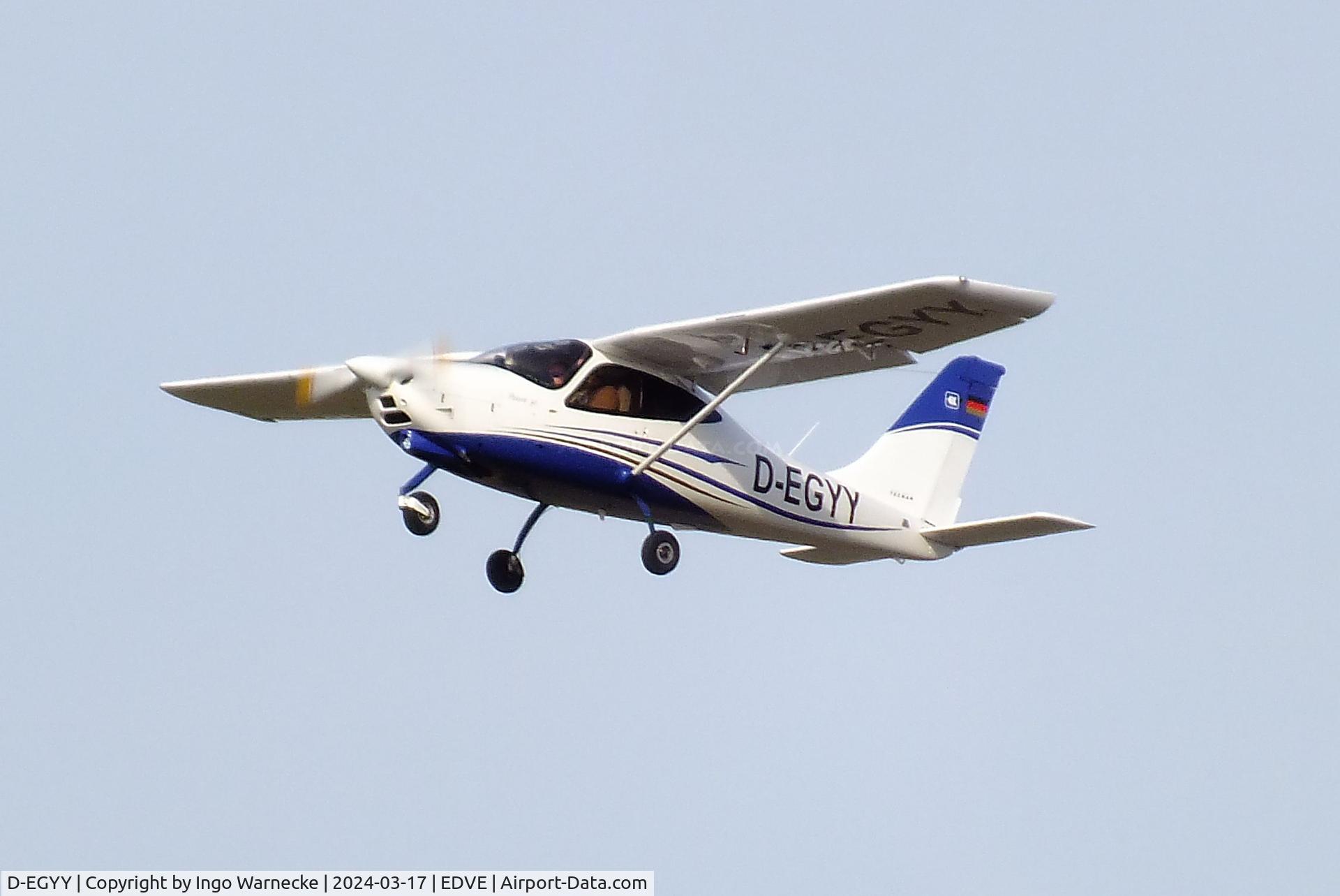 D-EGYY, 2013 Tecnam P-2008JC C/N 1010, Tecnam P2008 JC at Braunschweig/Wolfsburg airport, Waggum