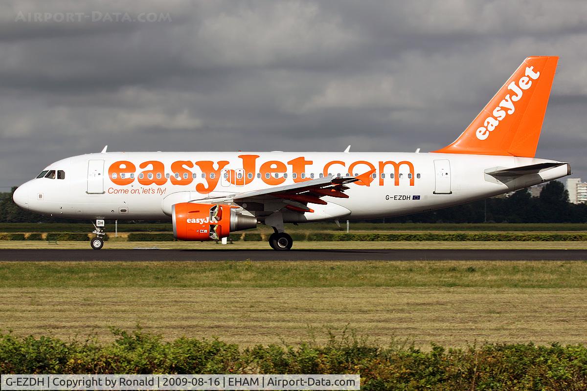 G-EZDH, 2008 Airbus A319-111 C/N 3466, at spl