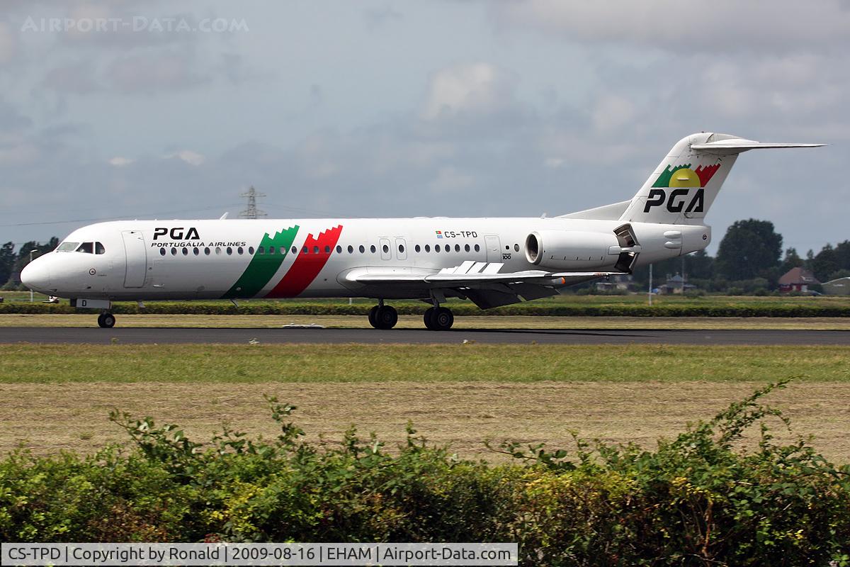 CS-TPD, 1991 Fokker 100 (F-28-0100) C/N 11317, at spl