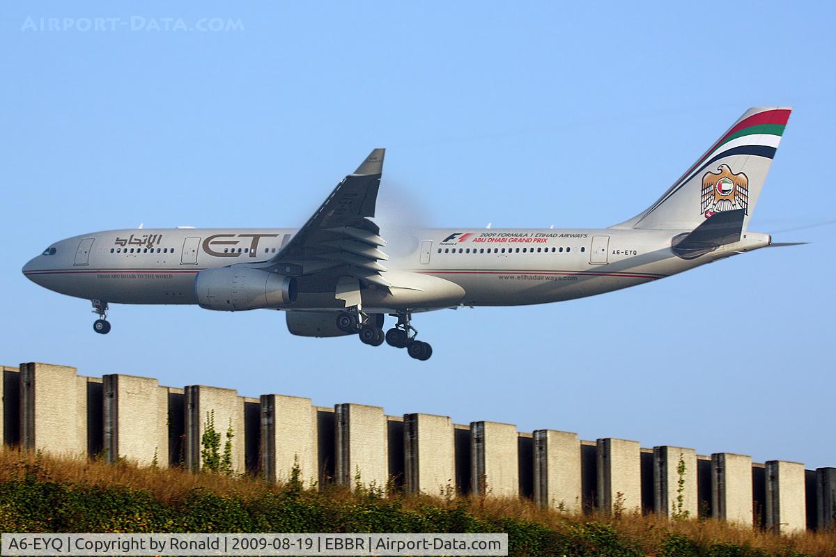 A6-EYQ, 2007 Airbus A330-243 C/N 868, at ebbr