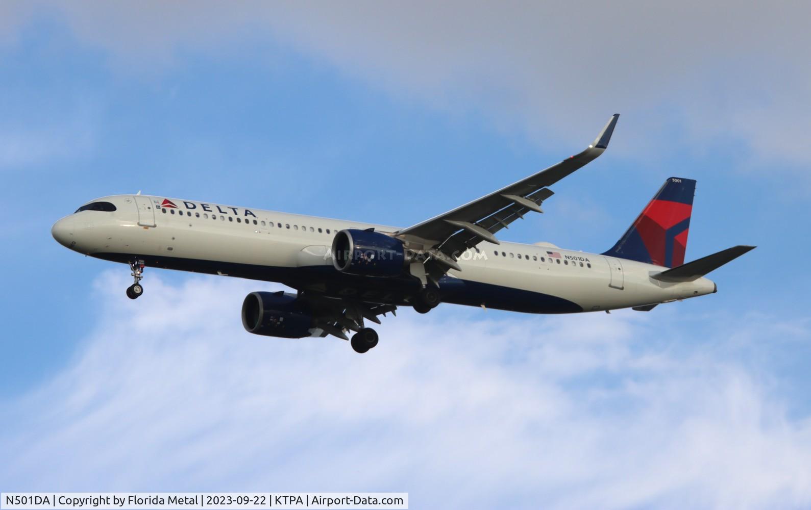 N501DA, 2022 Airbus A321-271NX C/N 10437, DAL A321N zx LAX-TPA