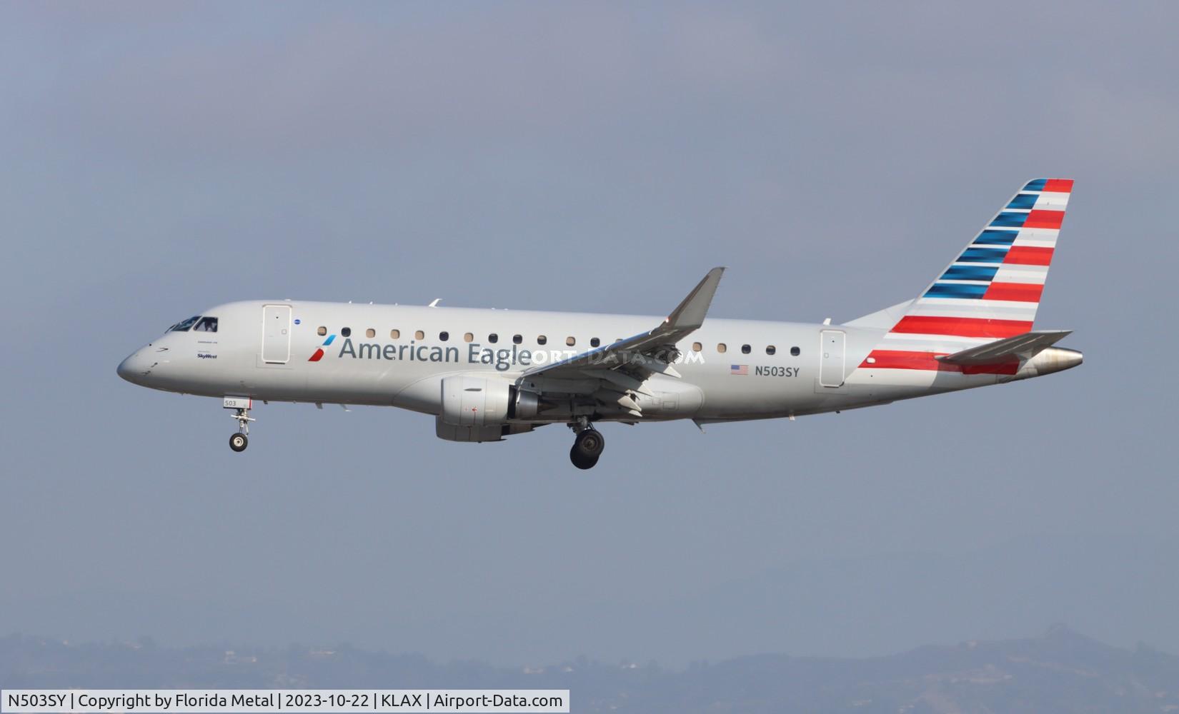 N503SY, 2021 Embraer 175LR (ERJ-170-200LR) C/N 17000884, SKW/AE E175 zx PDX-LAX