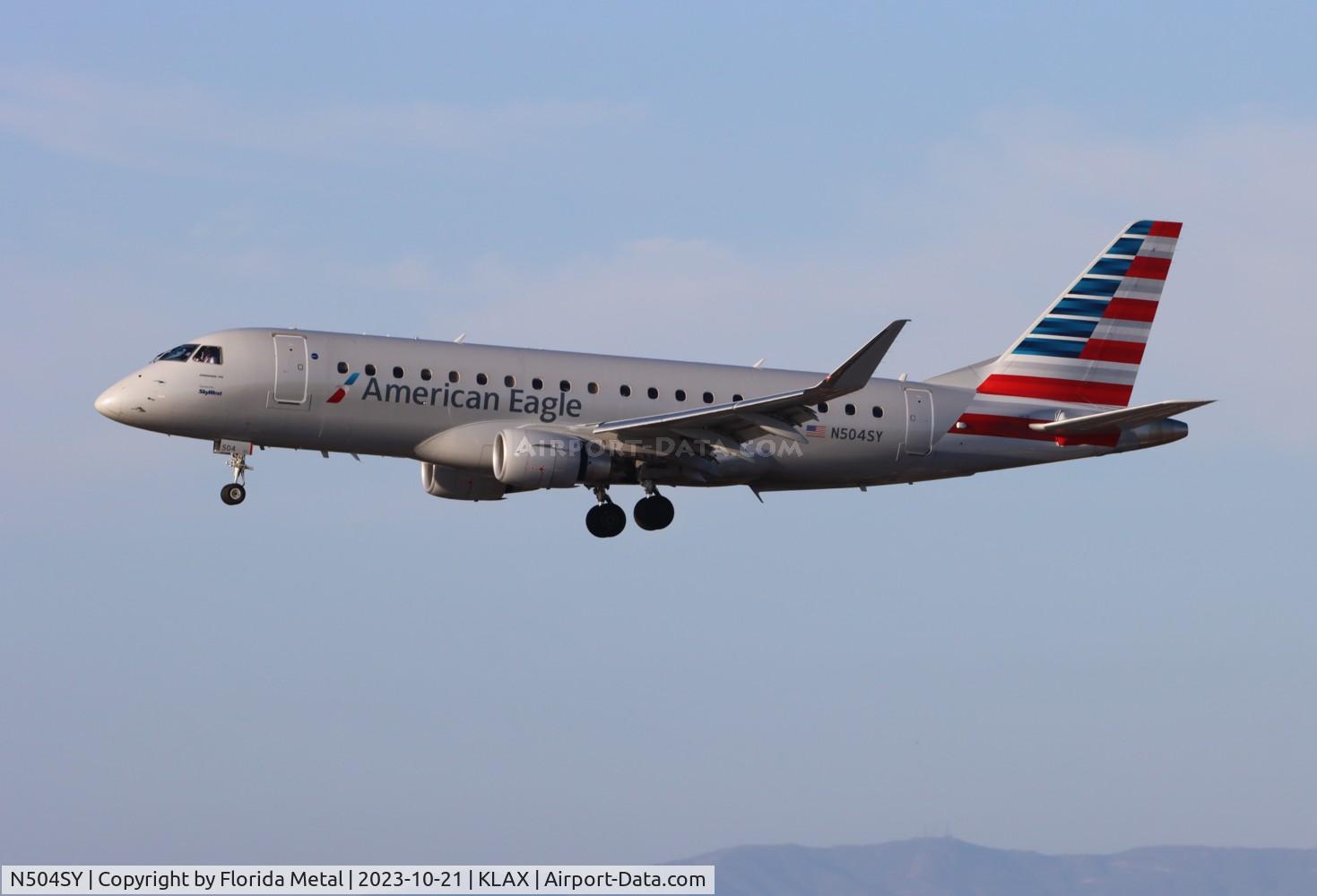 N504SY, 2021 Embraer EMB-175 C/N 17000885, SKW/AE E175 zx OKC-LAX