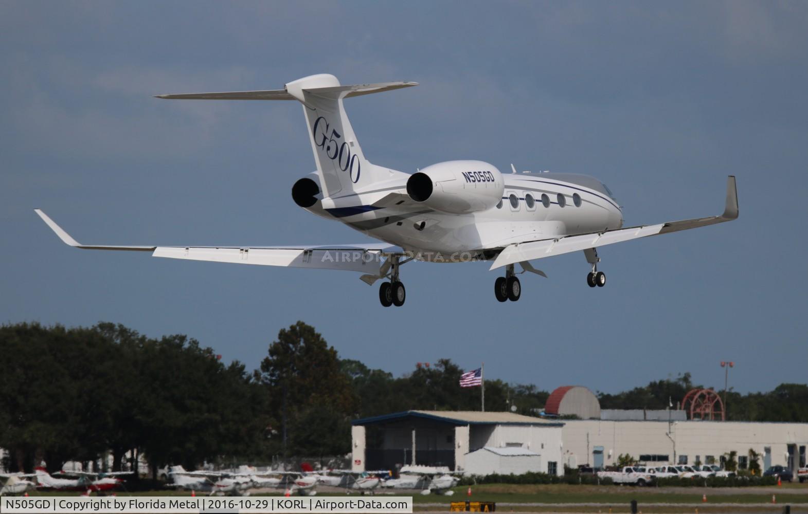 N505GD, 2016 Gulfstream Aerospace GVII-G500 C/N 72005, G500 zx SAV-ORL