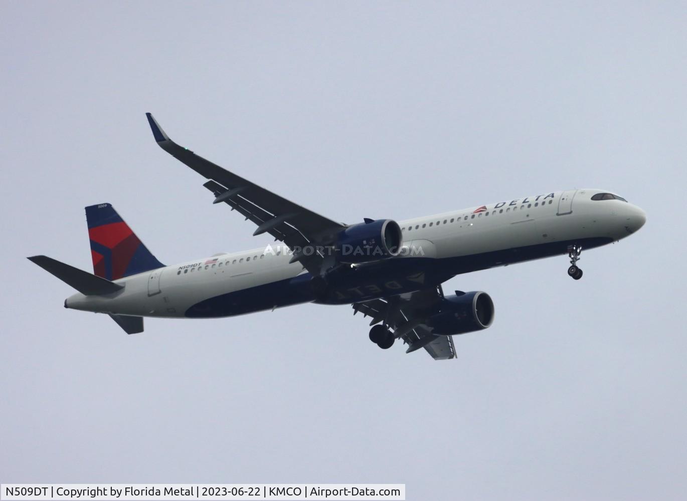 N509DT, 2022 Airbus A321-271NX C/N 10958, DAL A321N zx SEA-MCO