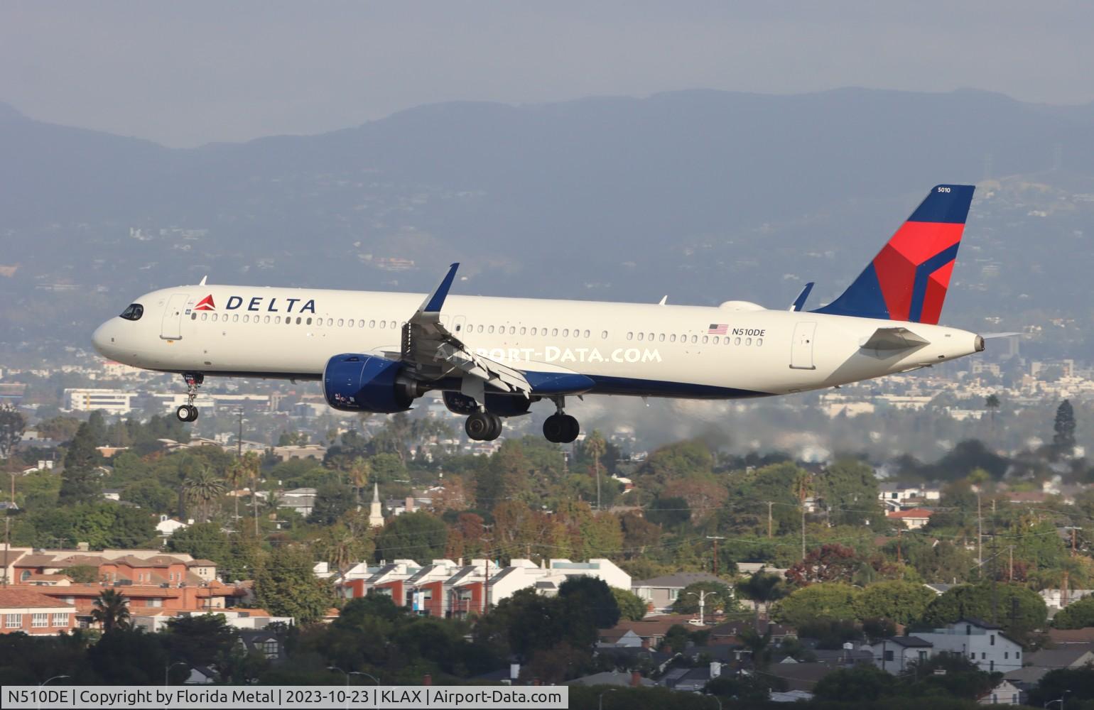 N510DE, 2022 Airbus A321-271NX C/N 10828, DAL A321N zx DTW-LAX