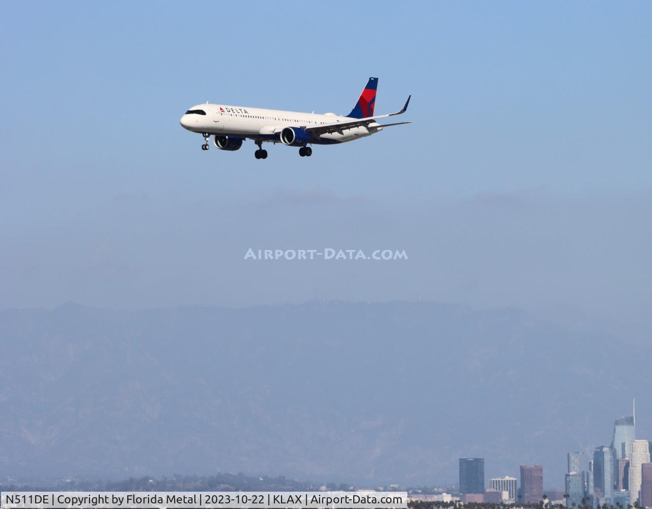 N511DE, 2022 Airbus A321-271NX C/N 10979, DAL A321N zx SEA-LAX