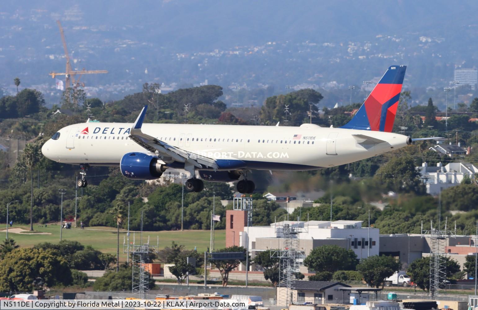N511DE, 2022 Airbus A321-271NX C/N 10979, DAL A321N Zx SEA-LAX