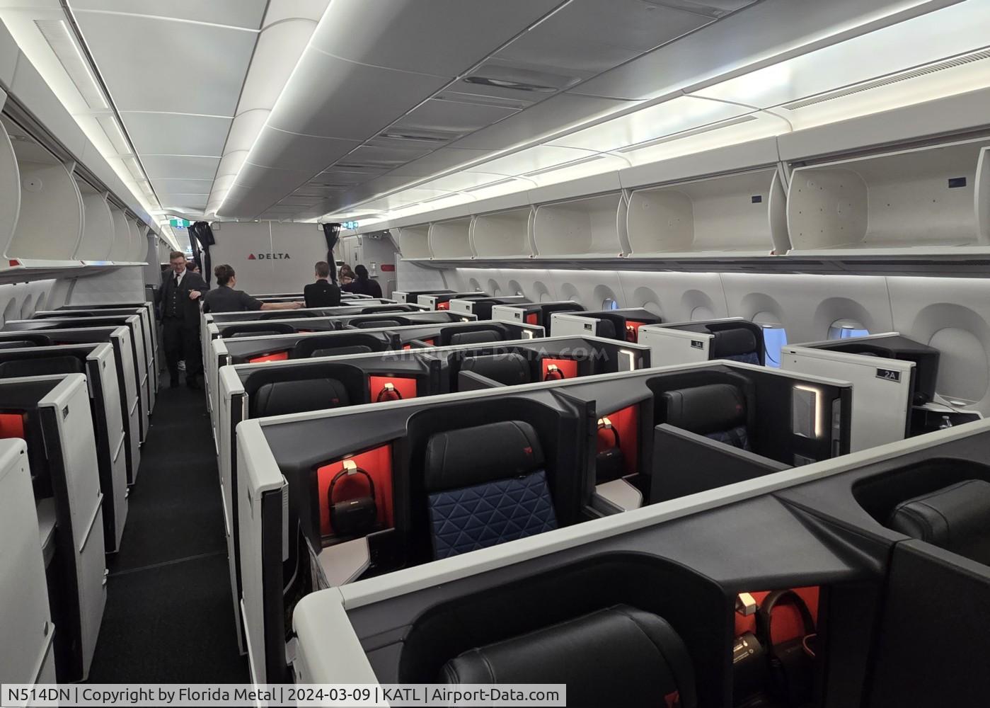 N514DN, 2019 Airbus A350-941 C/N 395, DAL A359 zx Sky One Suite DTW-ATL