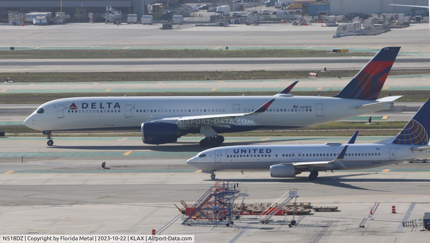 N518DZ, 2022 Airbus A350-941 C/N 580, DAL A359 zx LAX-ATL