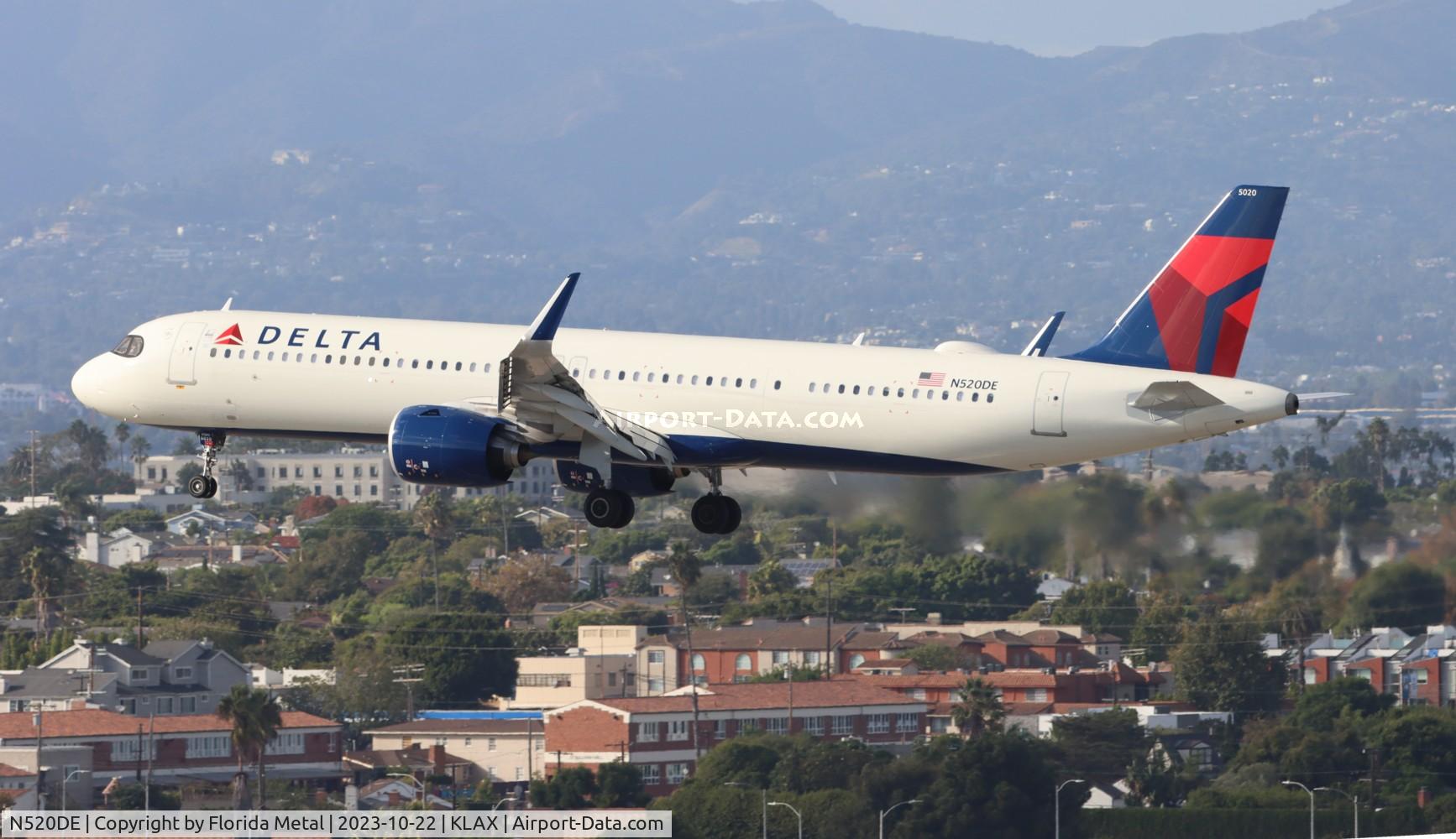 N520DE, 2023 Airbus A321-271NX C/N 11176, DAL A321N zx KOA-LAX