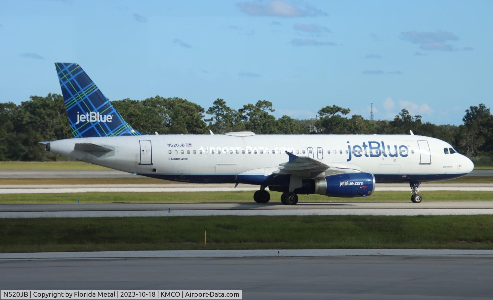 N520JB, 2001 Airbus A320-232 C/N 1446, JBU A320 zx EWR-MCO
