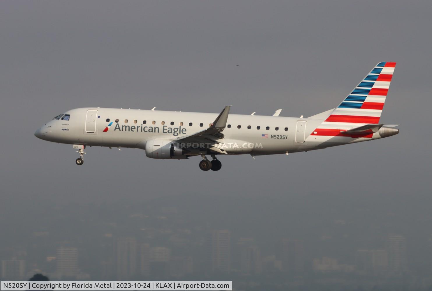 N520SY, 2022 Embraer 175LR (ERJ-170-200LR) C/N 17000905, SKW/AE E175 zx DEN-LAX