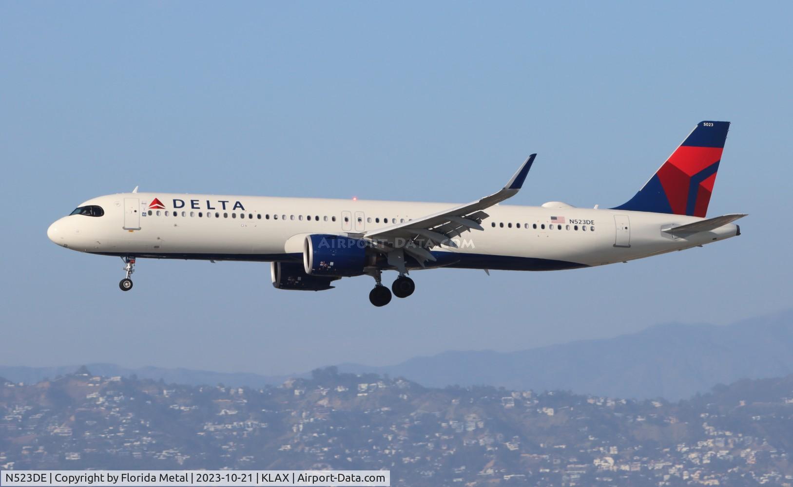 N523DE, 2023 Airbus A321-271NX C/N 11236, DAL A321N zx SEA-LAX