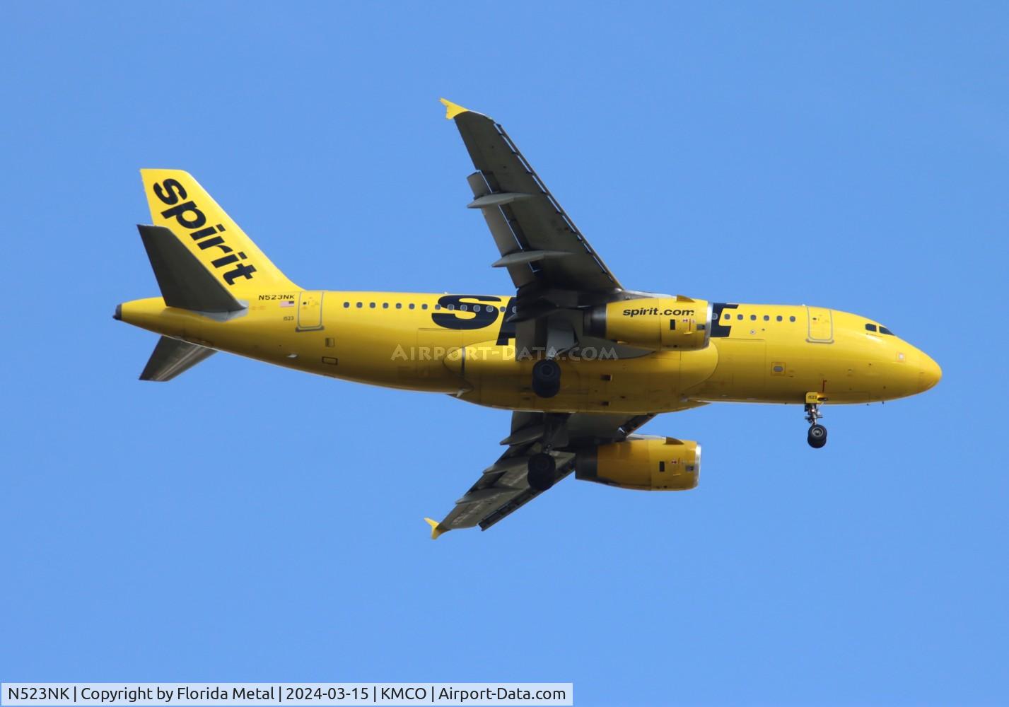 N523NK, 2006 Airbus A319-132 C/N 2898, NKS A319 yellow zx MGGT-MCO