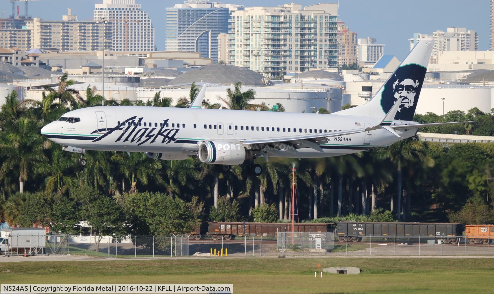 N524AS, 2009 Boeing 737-890 C/N 35195, ASA 738 zx