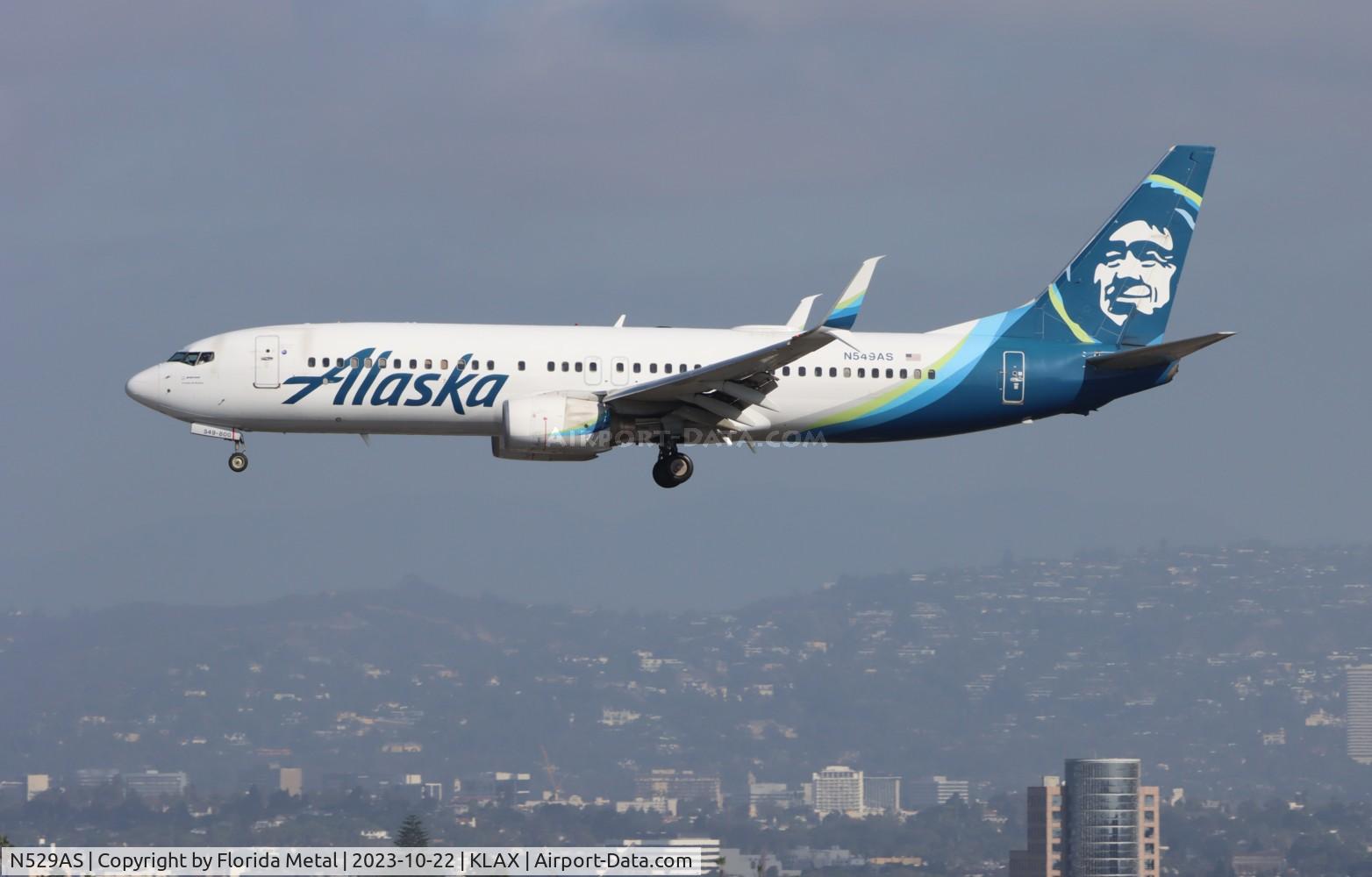 N529AS, 2010 Boeing 737-890 C/N 35198, ASA 738 zx SEA-LAX