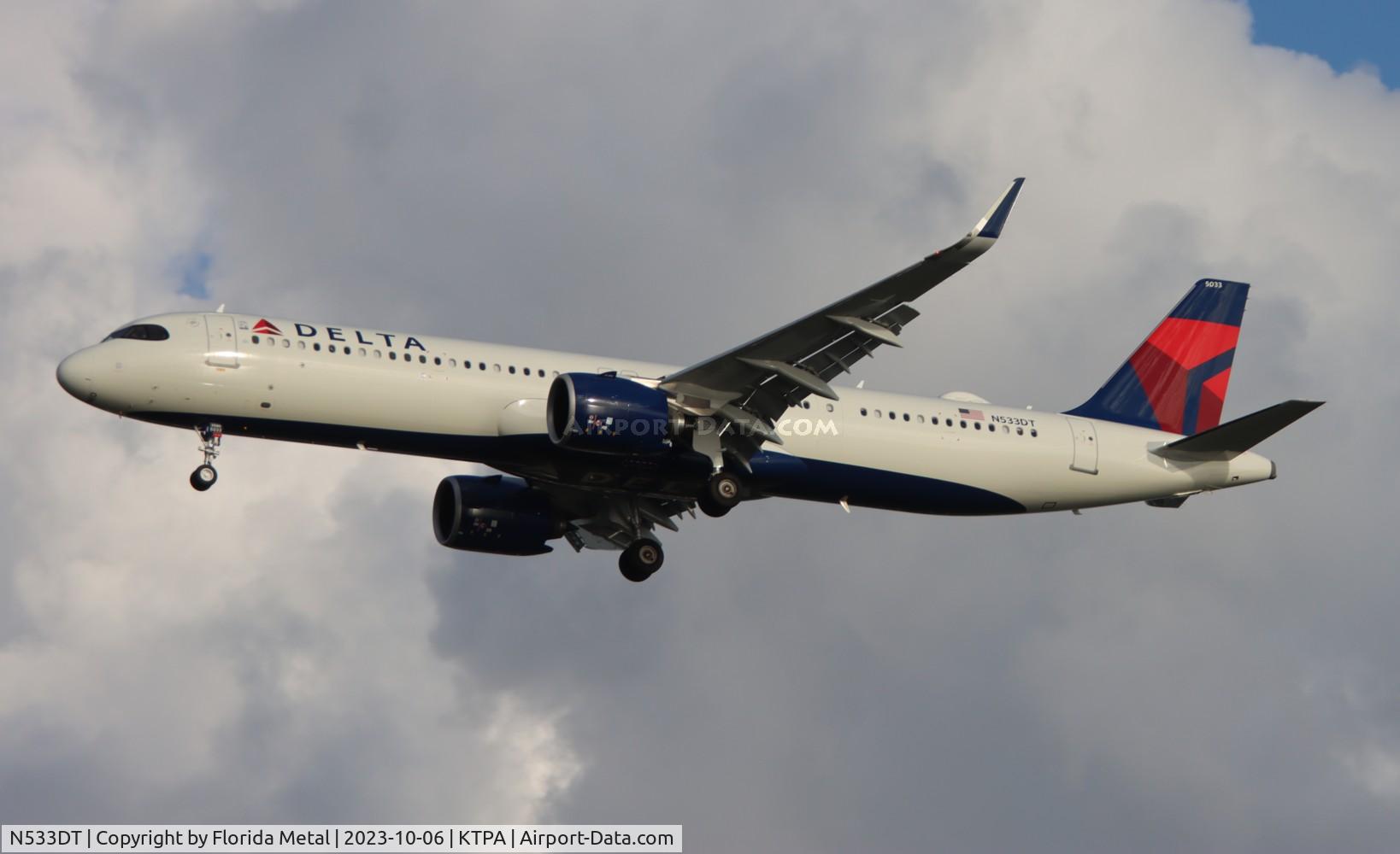 N533DT, 2023 Airbus A321-271NX C/N 11362, DAL A321N zx LAX-TPA