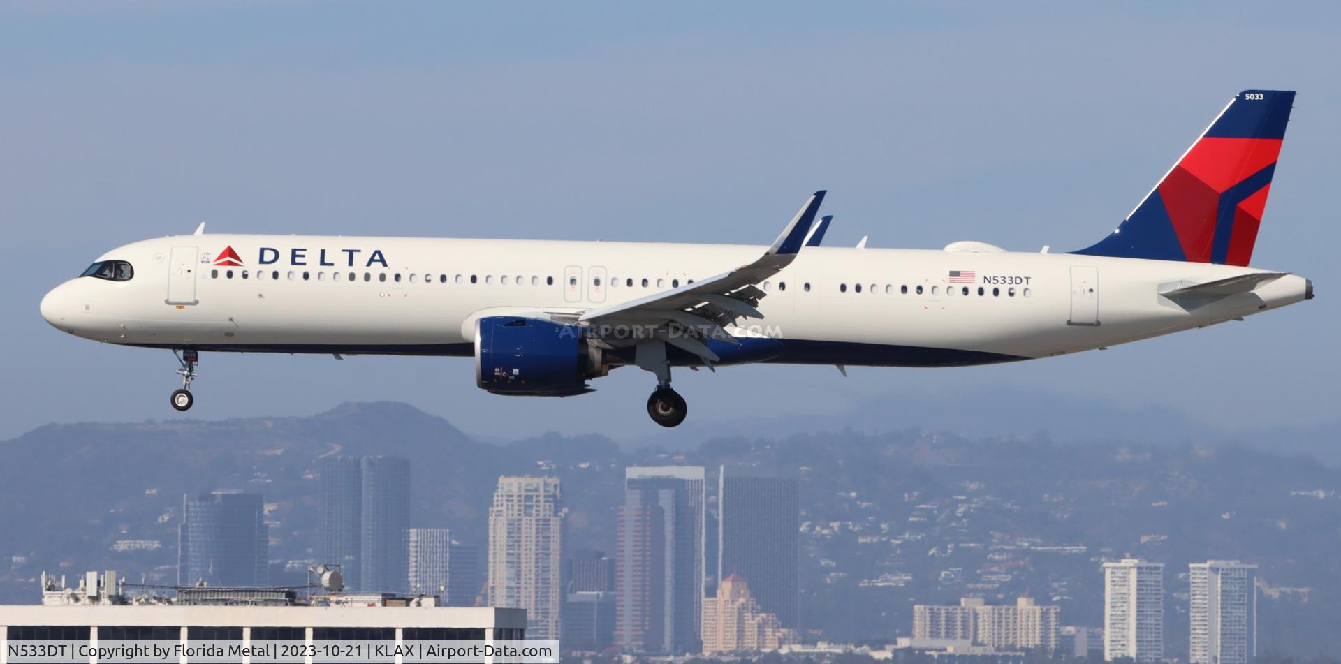 N533DT, 2023 Airbus A321-271NX C/N 11362, DAL A321N Zx SEA-LAX