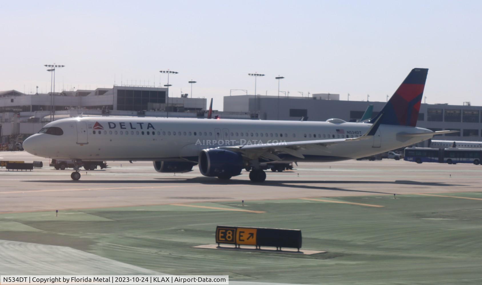 N534DT, 2023 Airbus A321-271NX C/N 11357, DAL A321N zx LAX-MSP