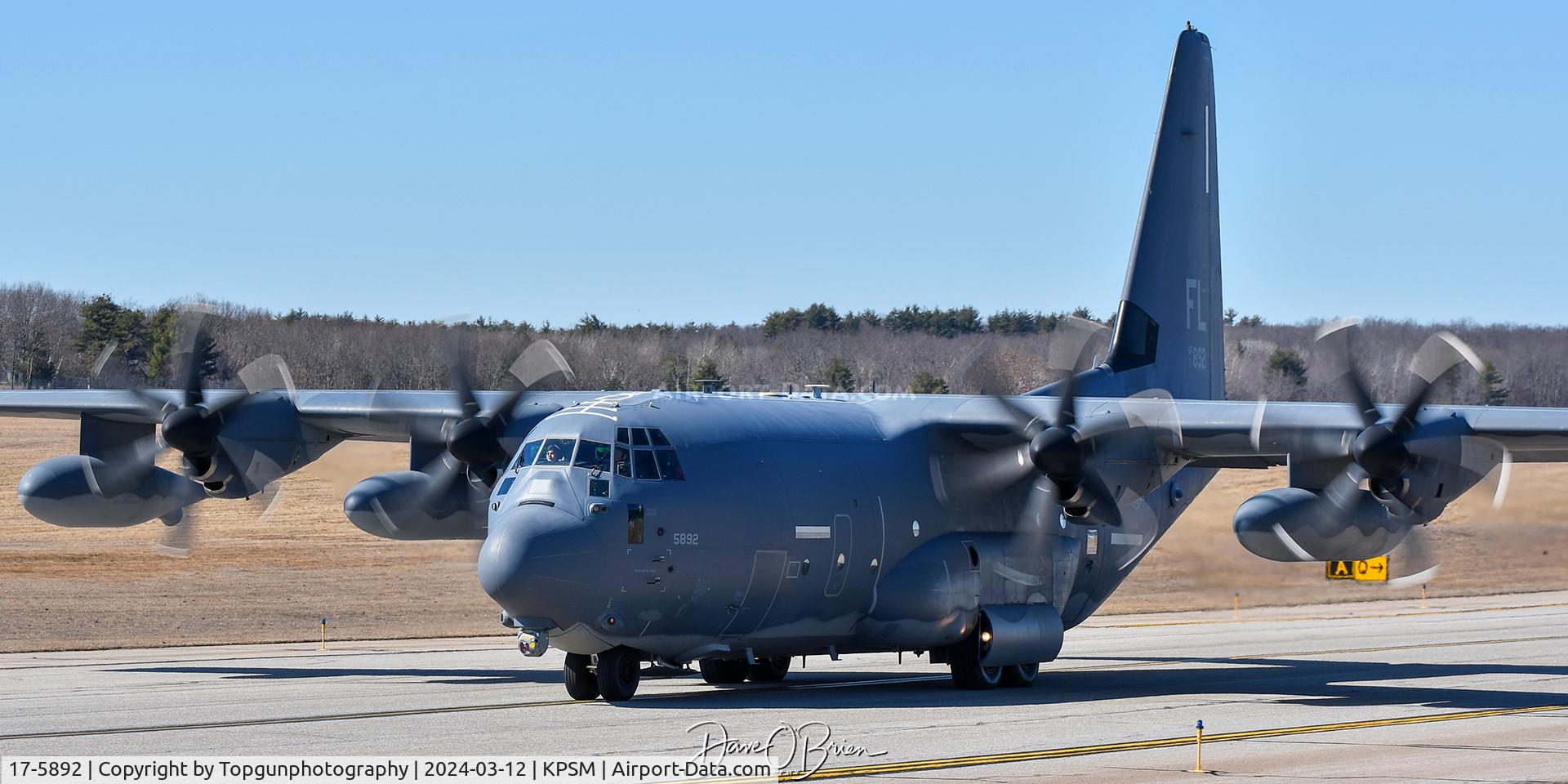 17-5892, Lockheed Martin HC-130J Combat King II Hercules C/N 382-5892, KING39 taxis to RW34