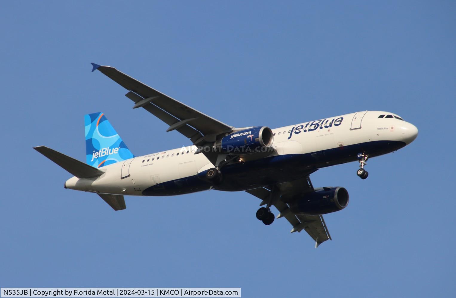 N535JB, 2002 Airbus A320-232 C/N 1739, JBU A320 zx RIC-MCO