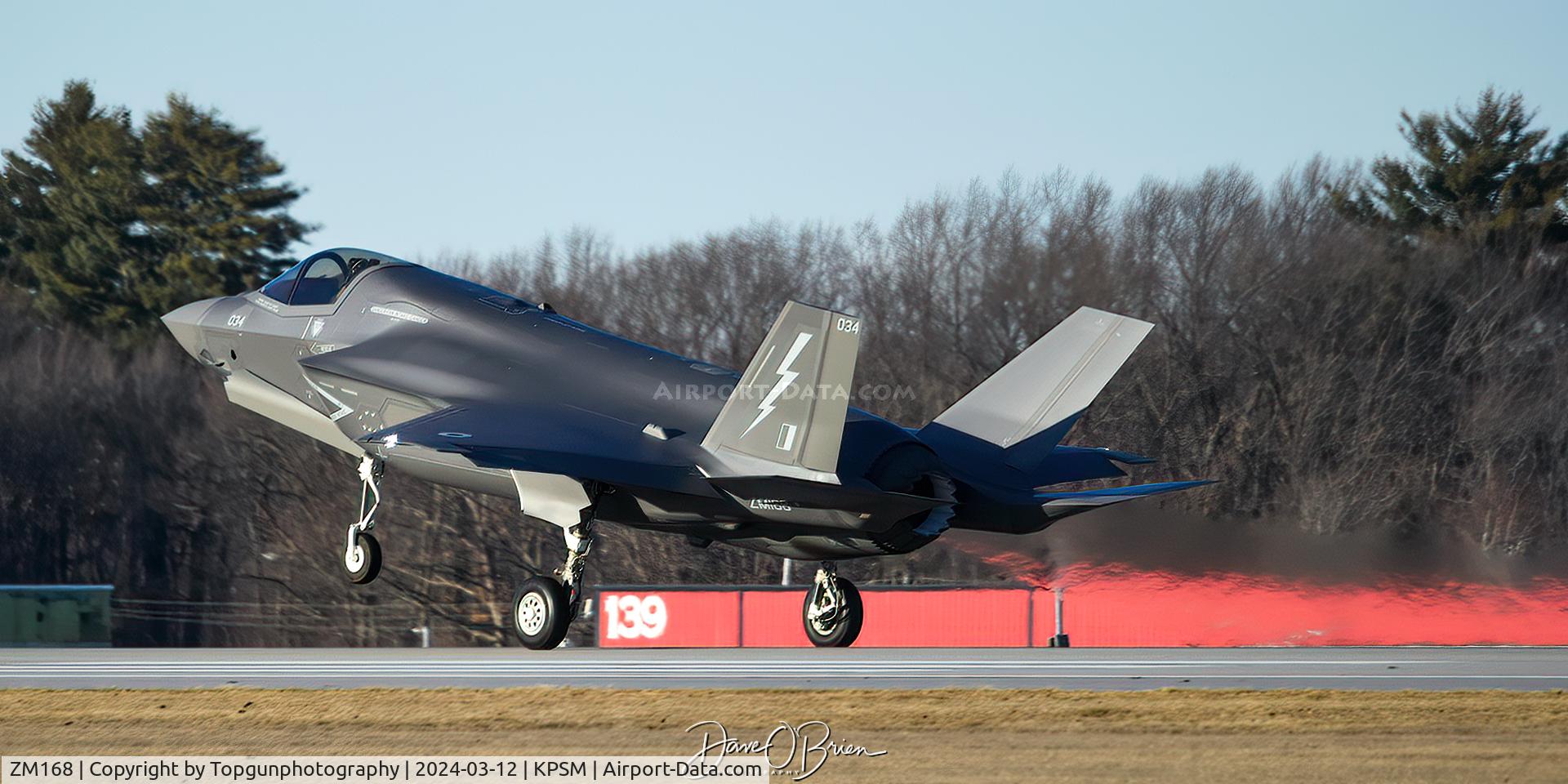 ZM168, 2023 Lockheed Martin F-35B Lightning II C/N BK-34, Touching down smoothly