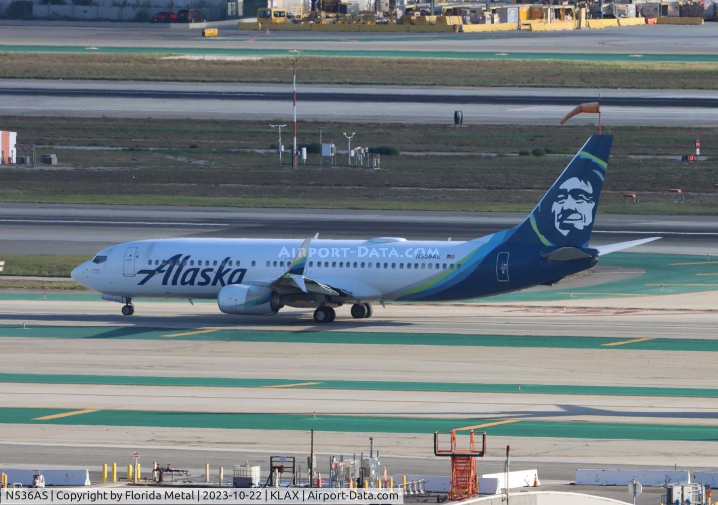 N536AS, 2012 Boeing 737-890 C/N 35203, ASA 738 zx LAX-MMSD