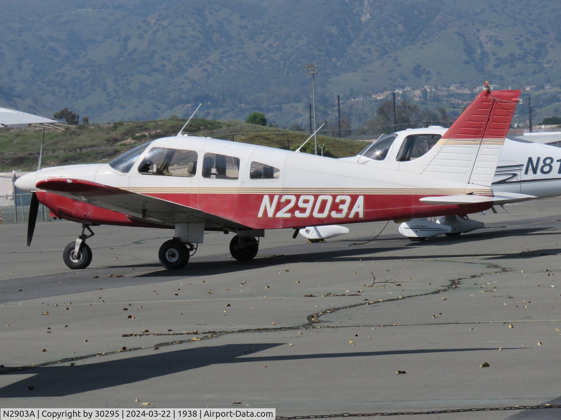 N2903A, Piper PA-28-181 C/N 28-7990541, Parked