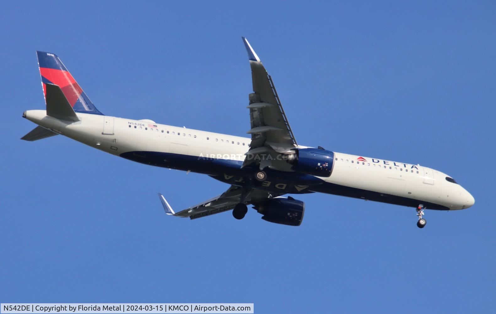 N542DE, 2023 Airbus 321-271NX C/N 11510, DAL A321N zx SEA-MCO