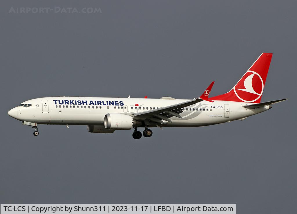 TC-LCS, 2019 Boeing 737-8 MAX C/N 60060, Landing rwy 23