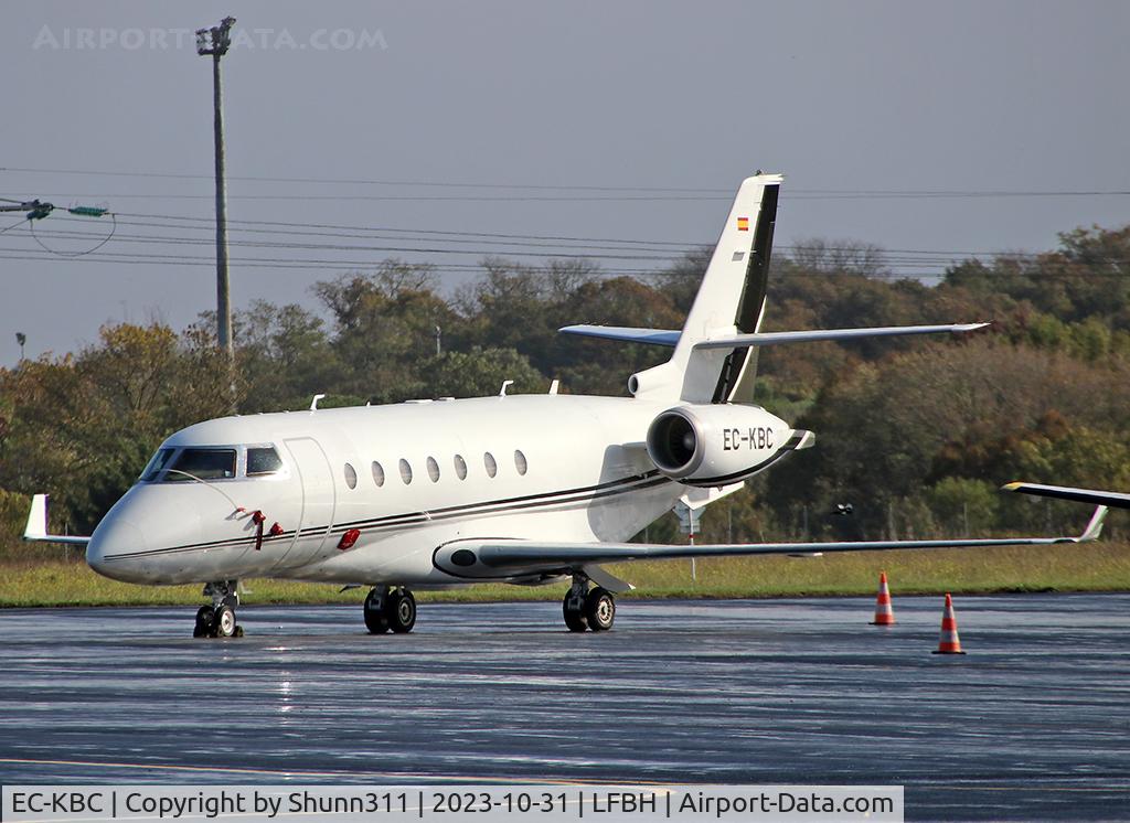EC-KBC, 2006 Gulfstream Aerospace G200 C/N 145, Parked at the General Aviation area...