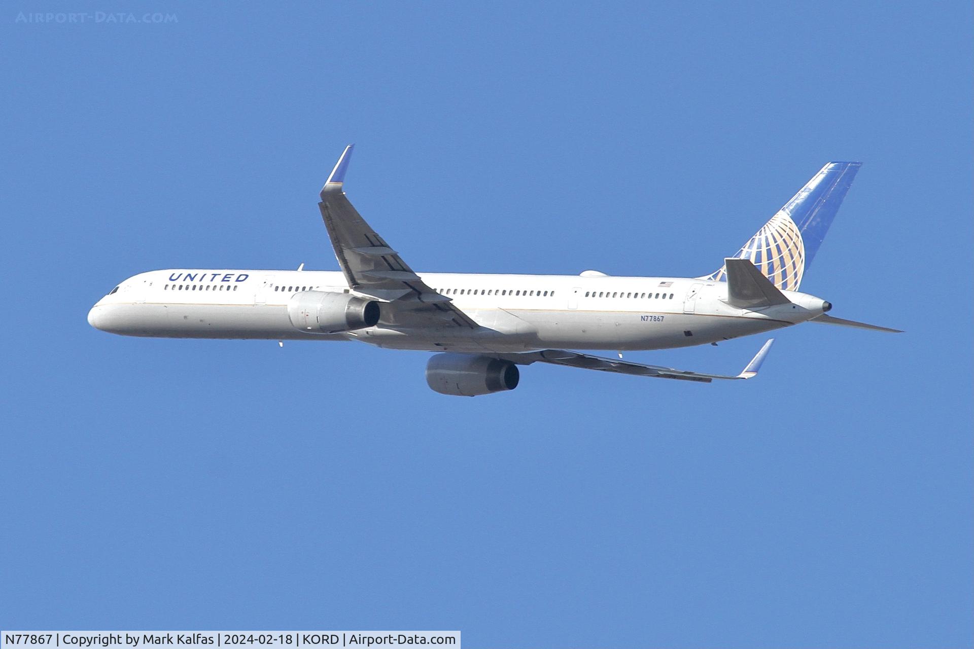N77867, 2002 Boeing 757-33N C/N 32592, B753 UNITED AIRLINES Boeing 757-33N N77867 UAL2320 ORD-DEN