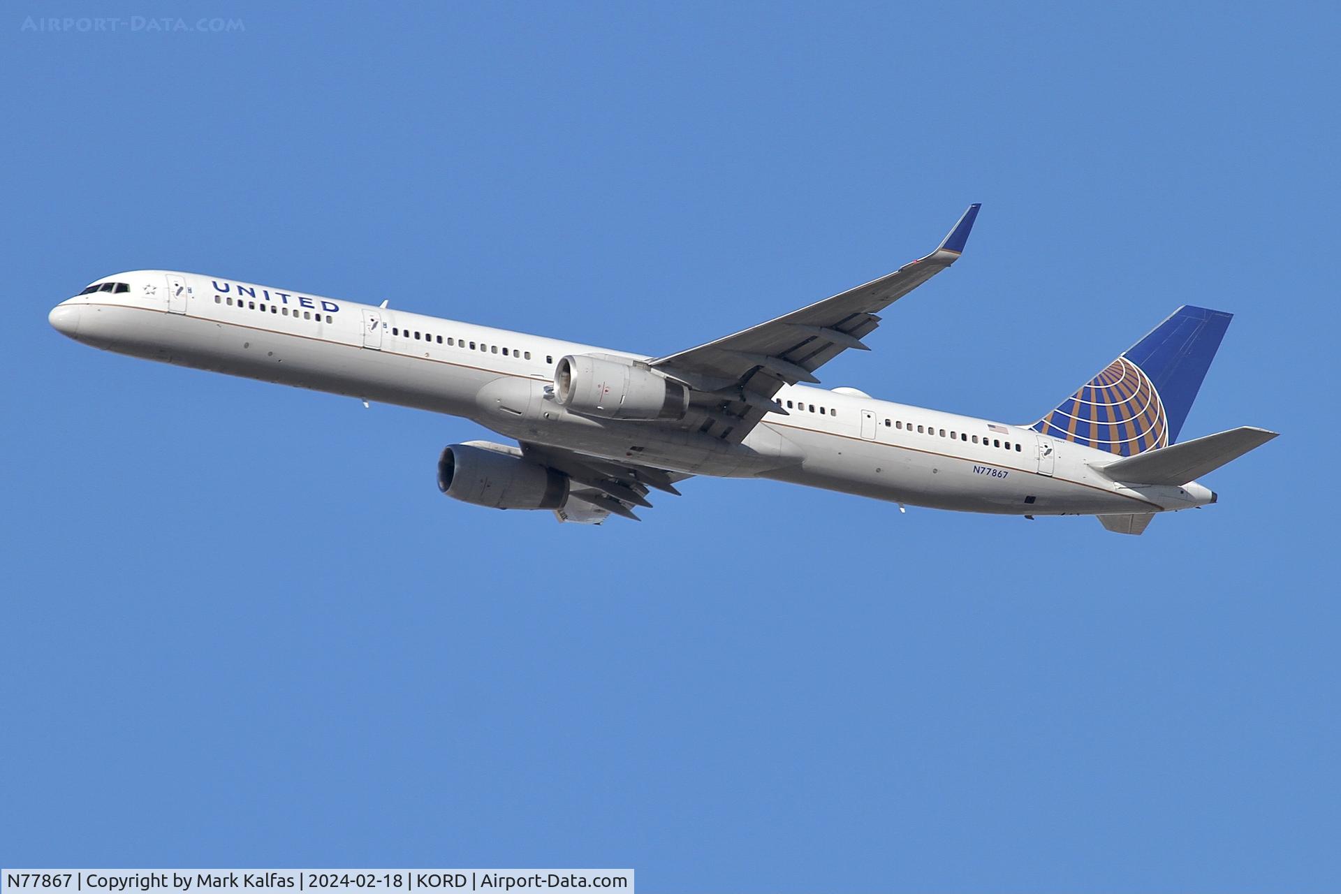 N77867, 2002 Boeing 757-33N C/N 32592, B753 UNITED AIRLINES Boeing 757-33N N77867 UAL2320 ORD-DEN